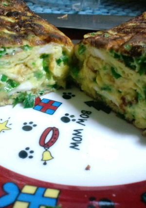 簡単めんつゆでニラ入り厚焼き玉子-レシピのメイン写真
