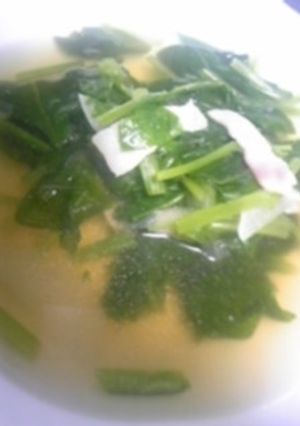 ほうれん草とベーコンのスープ-レシピのメイン写真