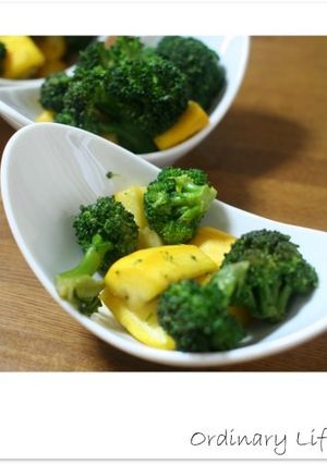 ズッキーニとブロッコリのにんにく醤油バタ-レシピのメイン写真