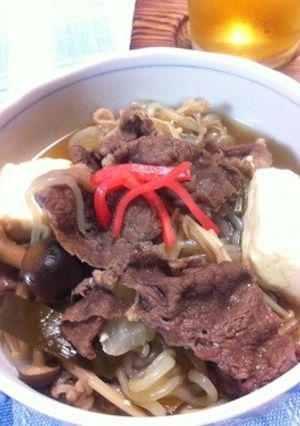 牛肉とキノコと豆腐の煮込み♪-レシピのメイン写真