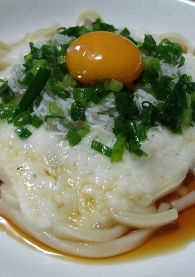 ☆簡単☆しらすと長いも冷やしうどん-レシピのメイン写真