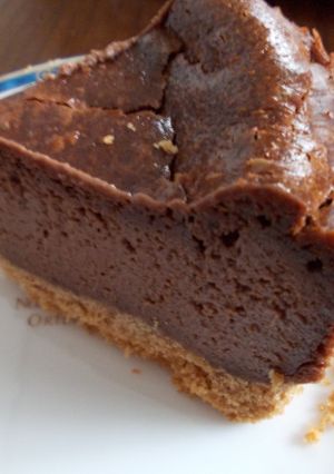 簡単フープロでチョコレートチーズケーキ-レシピのメイン写真