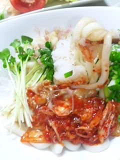 冷たいキムチうどん-レシピのメイン写真