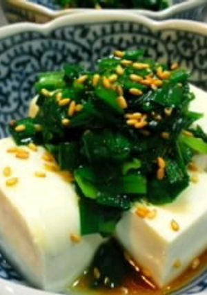 簡単ニラのスタミナ豆腐！-レシピのメイン写真