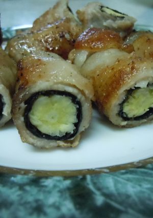 豚肉のヤングコーン磯辺巻き-レシピのメイン写真