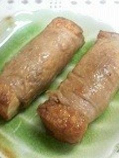 厚揚げの豚肉巻き照り焼き-レシピのメイン写真