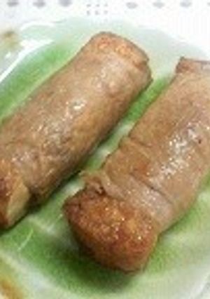 厚揚げの豚肉巻き照り焼き-レシピのメイン写真