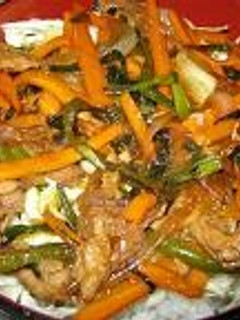 生姜焼き丼-レシピのメイン写真