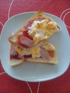 レンチン簡単たまごトースト-レシピのメイン写真