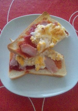 レンチン簡単たまごトースト-レシピのメイン写真