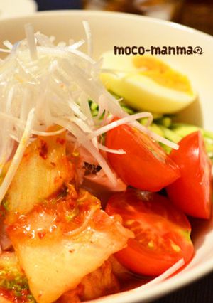ひんやりさっぱり＊手作りスープの夏冷麺＊-レシピのメイン写真