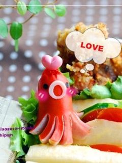 ウインナーたこさん キャラ弁キャラおかず-レシピのメイン写真