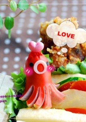 ウインナーたこさん　キャラ弁キャラおかず-レシピのメイン写真