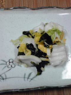 白菜とわかめの漬物-レシピのメイン写真
