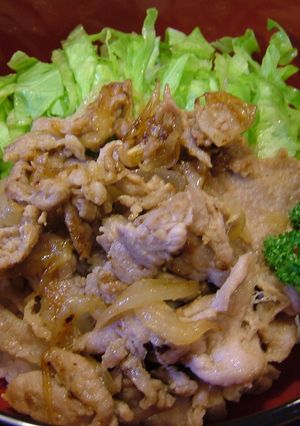シャキッ☆レタスの豚丼-レシピのメイン写真