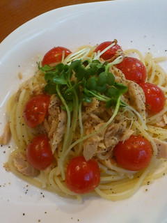 ツナとトマトの冷製パスタ-レシピのメイン写真