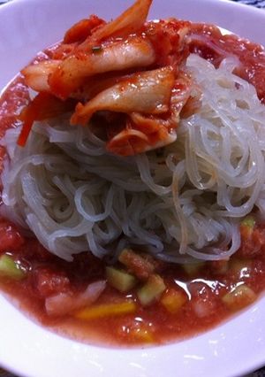 ガスパチョdeピリ辛キムチ冷麺-レシピのメイン写真