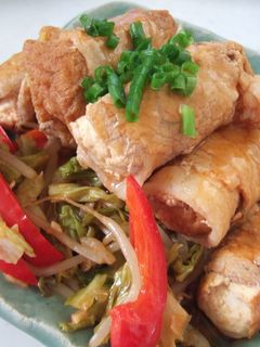 回鍋肉♪厚揚げの豚肉巻き-レシピのメイン写真