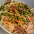 砂肝のさっぱりあえでぶっかけ素麺