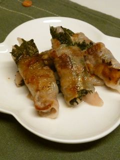夏にぴったり!新生姜とシソの肉巻き-レシピのメイン写真