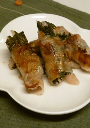 夏にぴったり！新生姜とシソの肉巻き-レシピのメイン写真