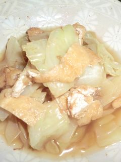 キャベツと油揚げの煮びたし-レシピのメイン写真