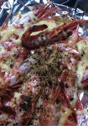 マヨで旨味アップ☆有頭甘海老焼き-レシピのメイン写真