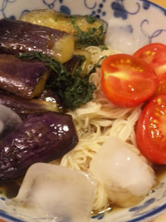 ナス&トマト乗っけ!そうめん-レシピのメイン写真