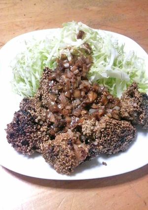 豚こまで☆トンカツ風のごま焼き-レシピのメイン写真