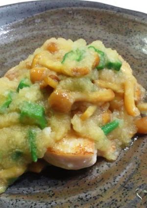 夏レシピ☆ねばとろさっぱりチキンのソテー-レシピのメイン写真