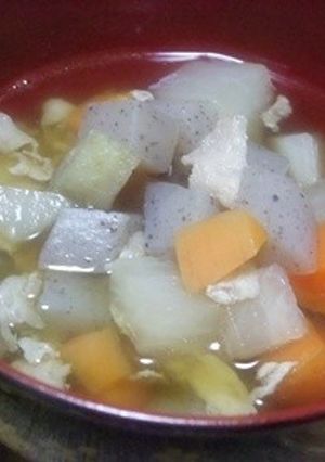 【食物繊維たっぷり】熊本郷土料理のっぺ汁-レシピのメイン写真
