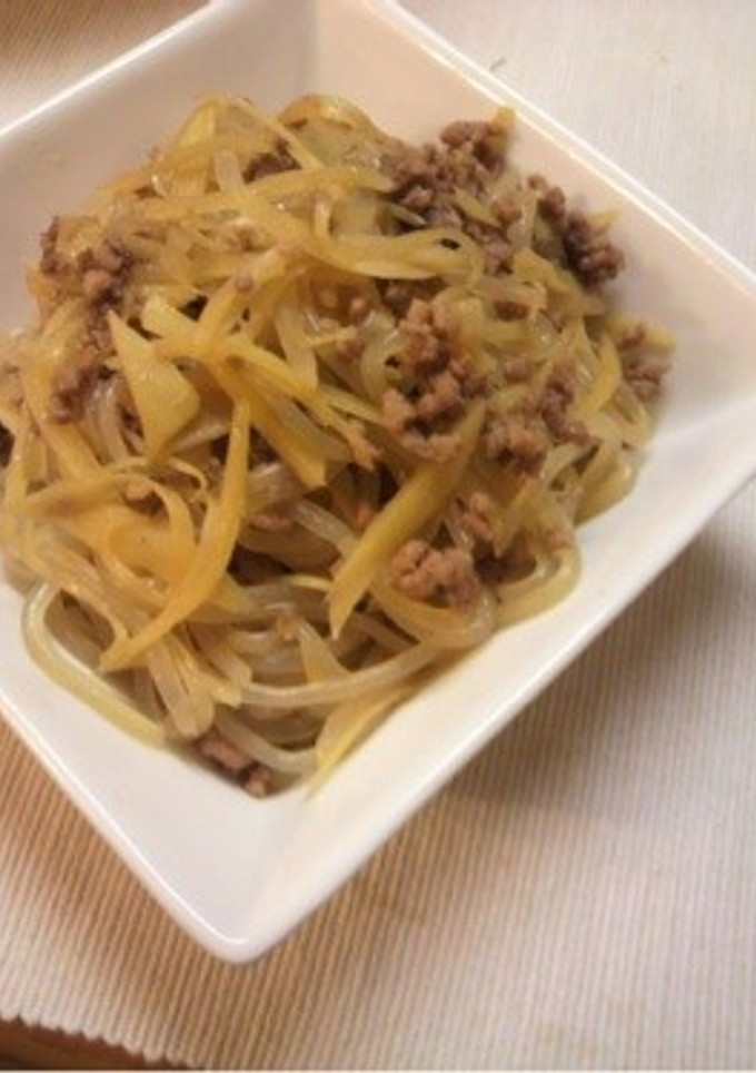 しらたきとしょうがのひき肉炒め☆-レシピのメイン写真