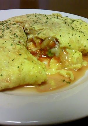チーズケチャップオムレツ-レシピのメイン写真