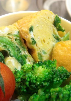 ほうれん草の中華風卵焼き-レシピのメイン写真