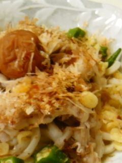 めんつゆで!簡単冷やし梅うどん(¢ω¢)-レシピのメイン写真