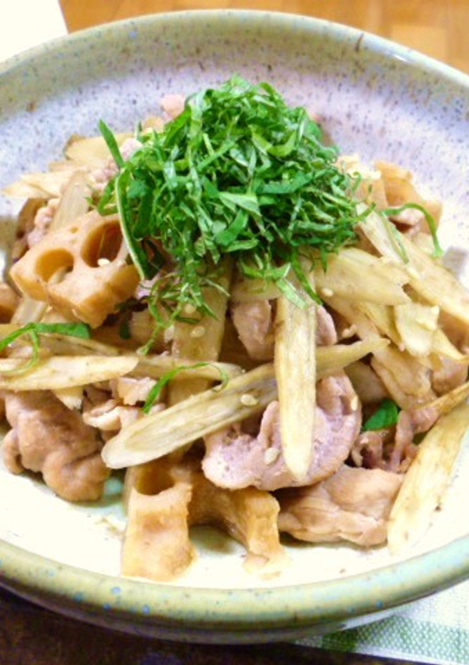 豚肉と根菜のさっぱり炒め♪-レシピのメイン写真