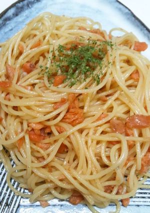 鮭のガーリック醤油パスタ-レシピのメイン写真