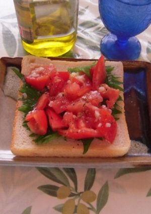 塩麹入りトマトのブルスケッタ-レシピのメイン写真