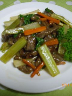 セロリと牛肉のオイスター炒め-レシピのメイン写真