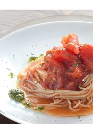 Wトマトの冷製【フェデリーニ】パスタ-レシピのメイン写真