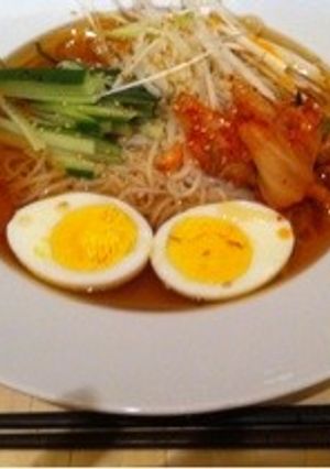 そうめんをアレンジ韓国冷麺風-レシピのメイン写真