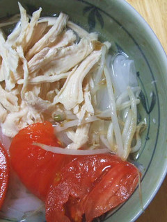 トマトと鶏肉の冷製フォー-レシピのメイン写真