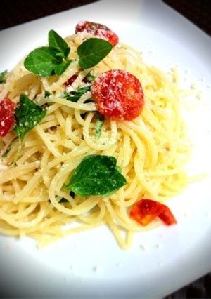 プチトマトとハーブの冷製パスタ-レシピのメイン写真