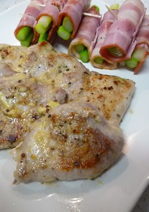 ☼生姜焼き用の肉でマスタードチーズ焼き-レシピのメイン写真