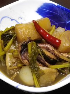 蕪といかワタの炒め煮-レシピのメイン写真