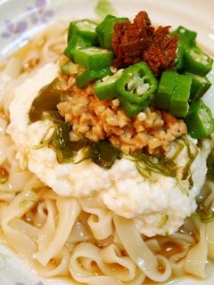ねばねばきねうち麺-レシピのメイン写真