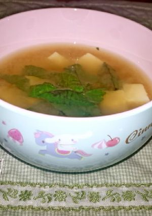 豆腐と大葉のさっぱりみそ汁-レシピのメイン写真