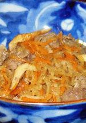 せんぎり大根と豚肉にんじん煮-レシピのメイン写真