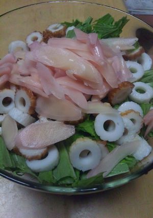 汁まで！切るだけの岩下の新生姜ｄｅサラダ-レシピのメイン写真