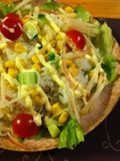 暑い夏に‼サラダのお寿司-レシピのメイン写真